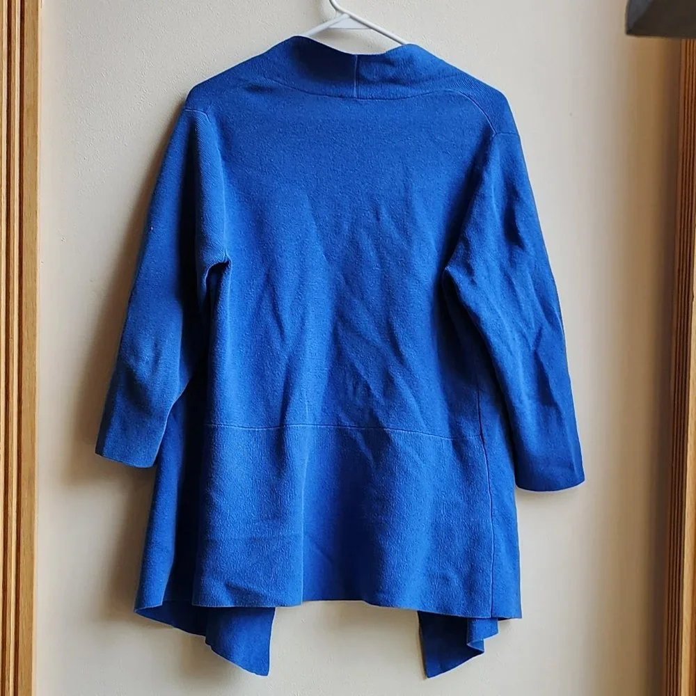Talbots Cobalt Blue Open Cardigan Size Petite Small
